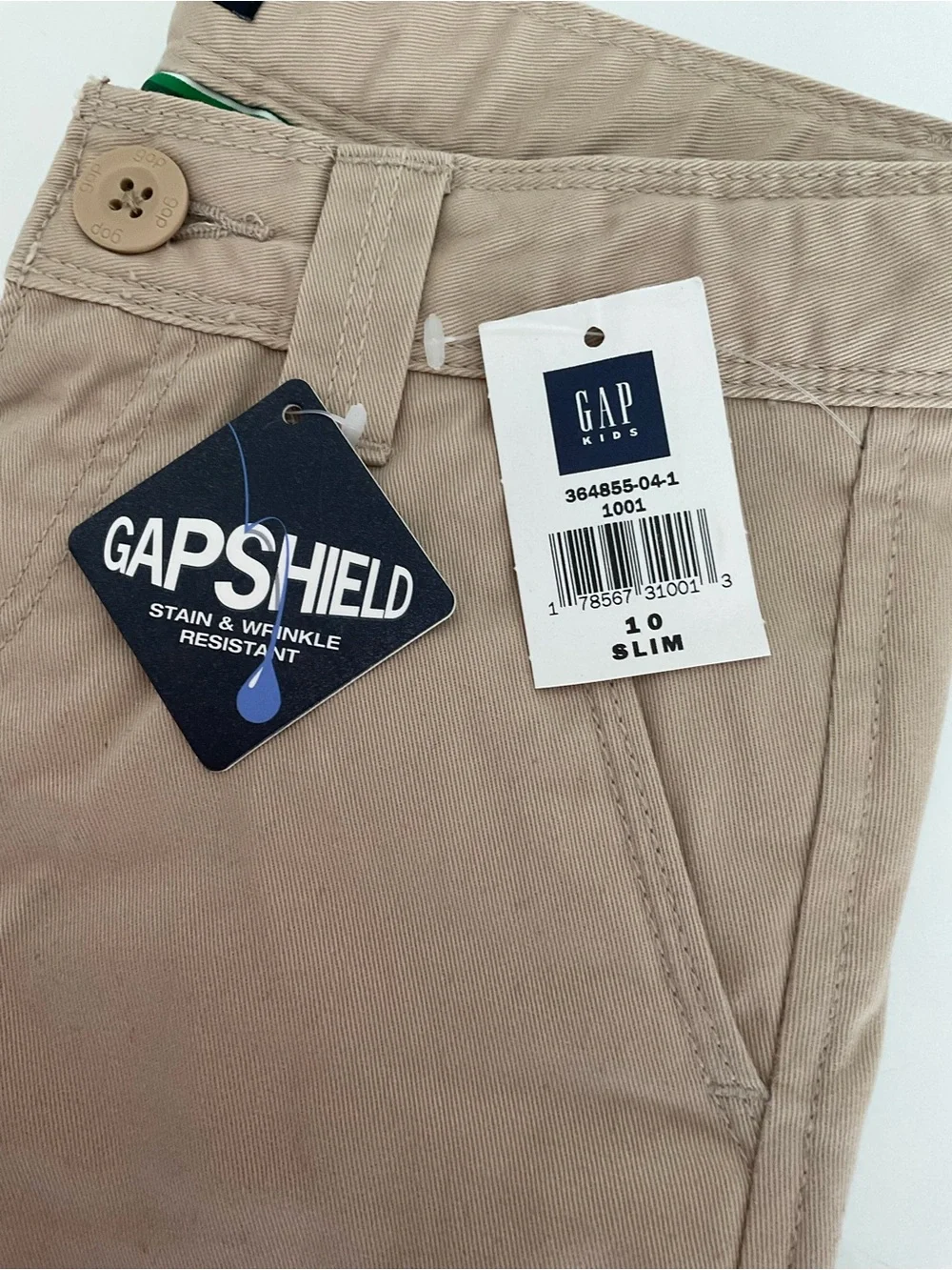 GAP Shield Kids Khaki Pants Size 10 Slim